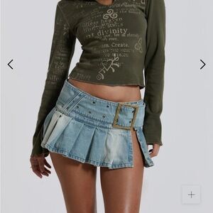 Jaded London Ludlow Denim Mini Skirt